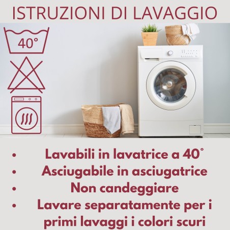 5 - Coppia di sotto Federe con zip antiacaro Linea Sanitaria in cotone