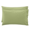 Coppia federe Twin - cotone colore verde acqua made in italy