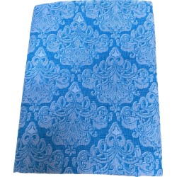 1 - Gran Foulard copritutto in tessuto Loneta Lara Morada stampato dis Ramage