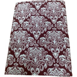 1 - Gran Foulard copritutto in tessuto Loneta Lara Morada stampato dis Ramage