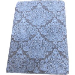 1 - Gran Foulard copritutto in tessuto Loneta Lara Morada stampato dis Ramage