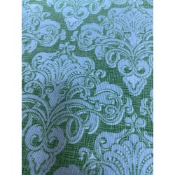 2 - Gran Foulard copritutto in tessuto Loneta Lara Morada stampato dis Ramage