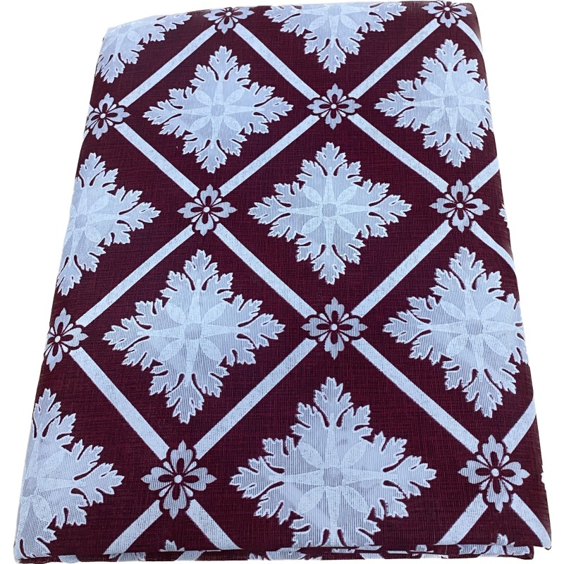 1 - Gran Foulard copritutto in tessuto Loneta Lara Morada stampato dis Arabesque